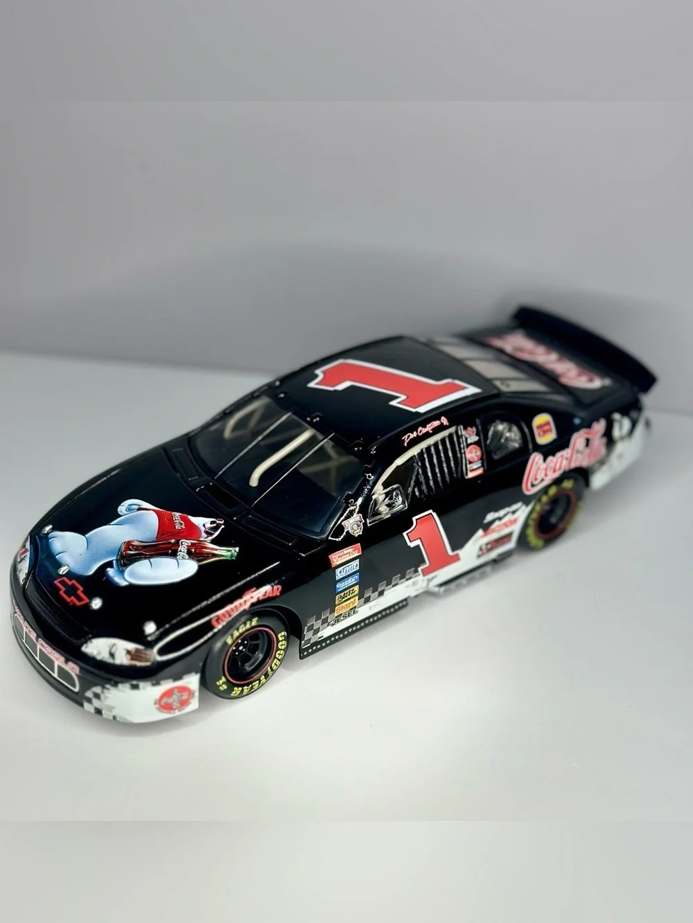 1998 Dale Earnhardt Jr. #1 Coca-Cola Polar Bear Monte Carlo 1:24 Action Platinum